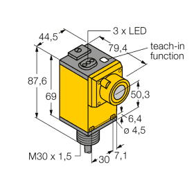 Cảm biến Q45ULIU64BCR W/30'