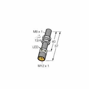 Turck BIM-EG08-AN6X-H1341 - Turck 3-Wire DC NPN Sensor