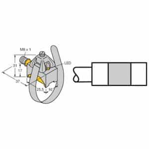 Turck BIM-KST-AP6X-V1131 - Turck Cylinder Position Sensor w/Clamp