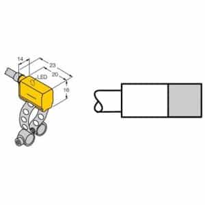 Turck BIM-PST-AN6X-2-RS4T W/KLP80 - Turck Inductive Magnetic Cylinder Sensor
