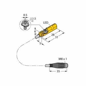 Turck BIM-UNT-AP7X-0.3-PSG3S - Turck Prox Sensors/Valve Pos. Sensors