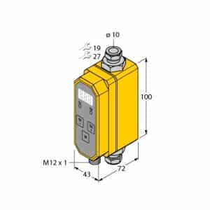 Turck FTCI-10D10A4P-2UP8X-H1141 - Turck Flow Snsr/Amp/Smrt Plg/EZTrk/Encdr