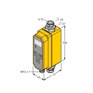 Turck FTCI-10D10A4P-LI-UP8X-H1141 - Turck Flow Snsr/Amp/Smrt Plg/EZTrk/Encdr