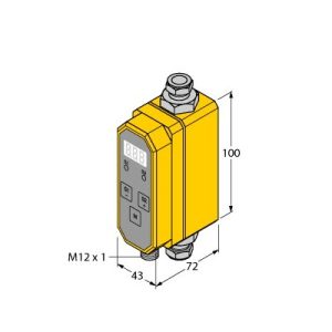 Turck FTCI-3/8D10A4P-2LUX-H1140/D504 - Turck Flow Snsr/Amp/Smrt Plg/EZTrk/Encdr